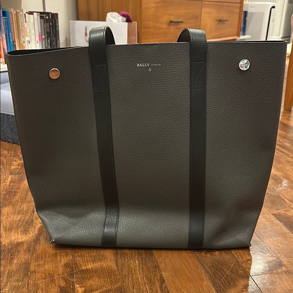Bally Double Anthracite Tote Bag
